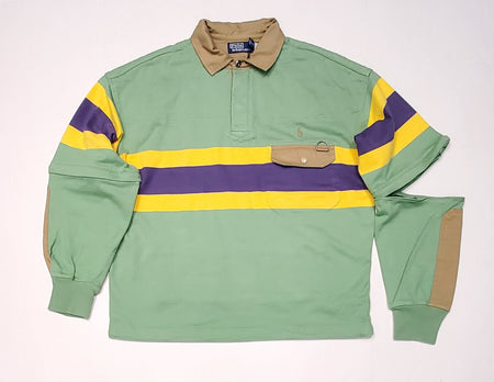 Nwt Polo Ralph Lauren Scenic Duck Pond Fleece Mock Fleece Pullover