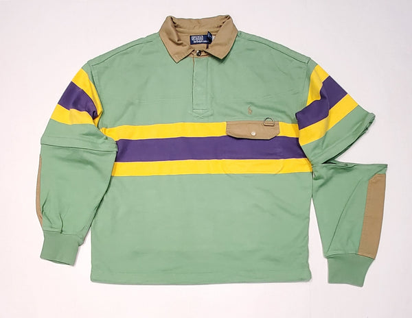 Nwt Polo Ralph Lauren Convertible Long /Short Sleeve Utility Rugby Shirt