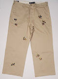 Nwt Polo Ralph Lauren Mallard Duck  Embroidered Big Fit Chino Pants