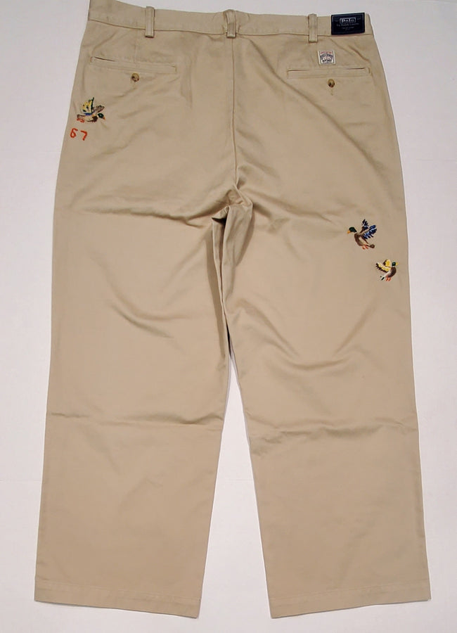 Nwt Polo Ralph Lauren Mallard Duck  Embroidered Big Fit Chino Pants