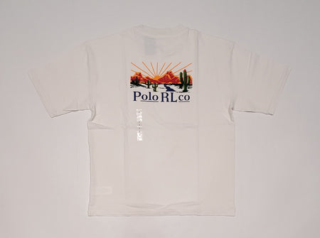 Nwt Polo Ralph Lauren Orange Southwestern Desert Pocket Relaxed Fit Tee