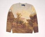 Nwt Polo Ralph Lauren Hudson River Scene Wool Blend Sweater