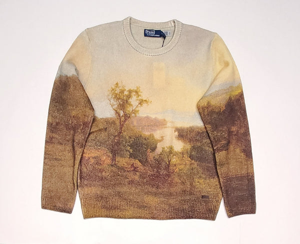 Nwt Polo Ralph Lauren Hudson River Scene Wool Blend Sweater