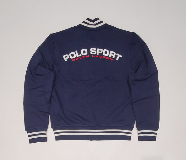 Nwt Polo Sport Spellout Fleece Baseball Jacket