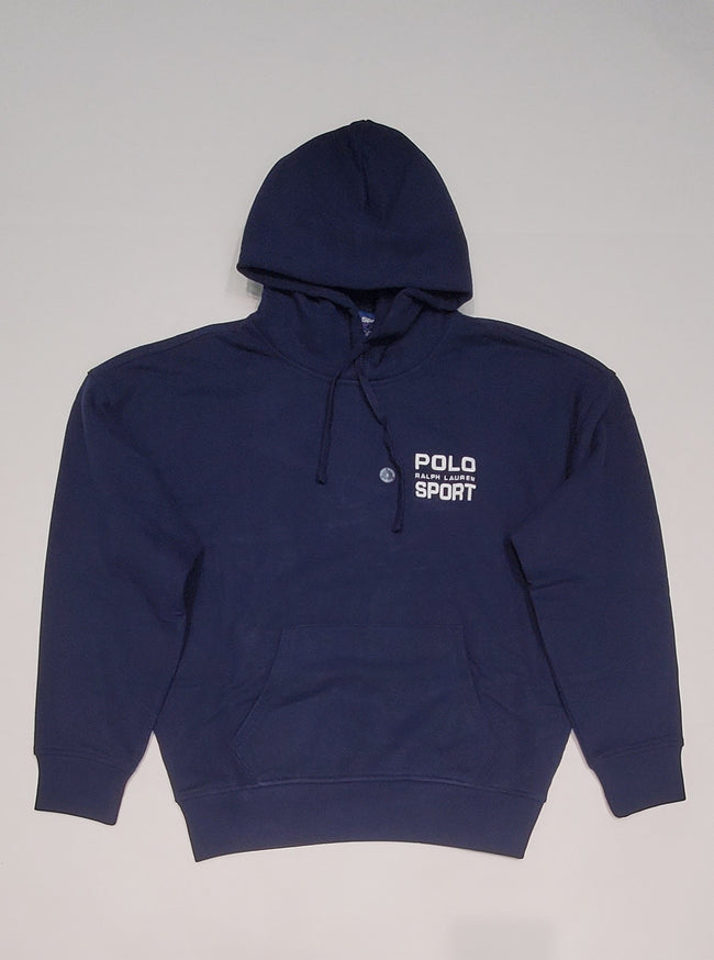Nwt Polo Sport Navy/White Spellout Relaxed Fit Hoodie