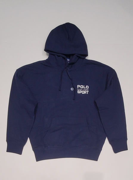 Nwt Polo Sport Navy/White Spellout Relaxed Fit Hoodie