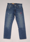 Polo Ralph Lauren Hampton straight denim jeans in dark wash, featuring classic five-pocket design and belt loops.