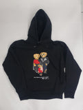 Nwt Polo Ralph Lauren Black Family Lined Fleece Teddy Bear Hoodie