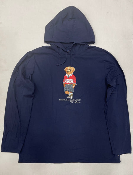 Nwt Polo Ralph Lauren Navy Blue Script Hoodie