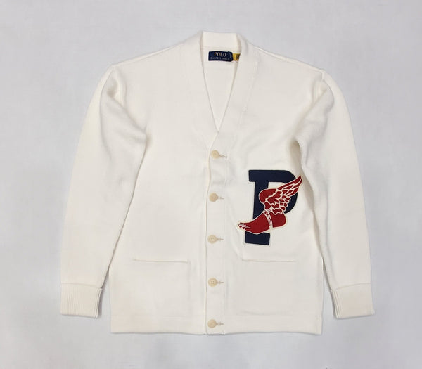 Nwt Polo Ralph Lauren Cream P-Wing Cotton Cardigan