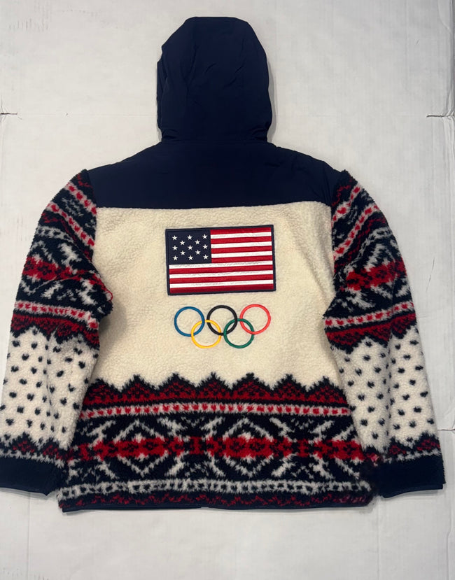 Nwt Polo Ralph Lauren  Olympics 2026 Team USA Hybrid Full-Zip Hoodie - Unique Style