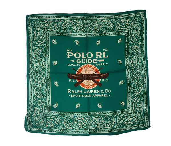 NWT Polo Ralph Lauren Green Sportsman Paisley Bandana