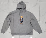 Nwt  Polo Big & Tall Grey Mascot Teddy Bear Hoodie