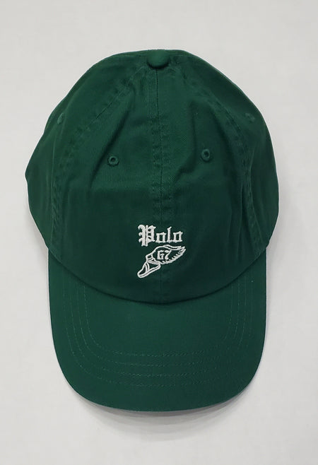 Nwt  Polo Ralph Lauren Green Polo Beach Adjustable Strap Back Hat