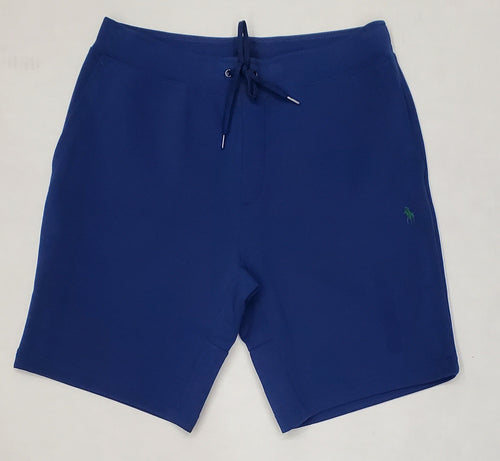 Nwt Polo Ralph Lauren Blue With Green Small Pony Double Knit Shorts