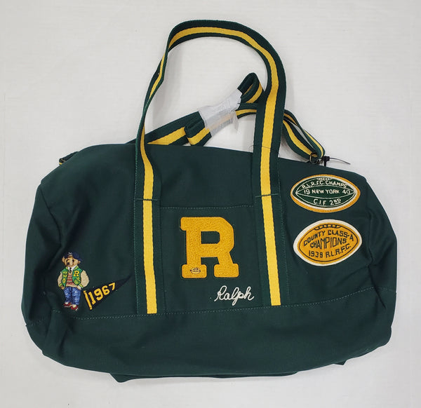 Nwt Polo Ralph Lauren Green 'R' 1967 Duffle Bag