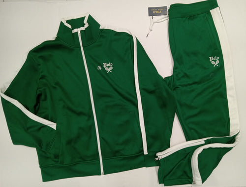 Nwt Polo Ralph Lauren Green Tennis Nylon Sweatsuit - Unique Style
