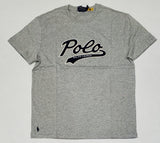 Nwt Polo Ralph Lauren Grey Script Patch Classic Fit Tee