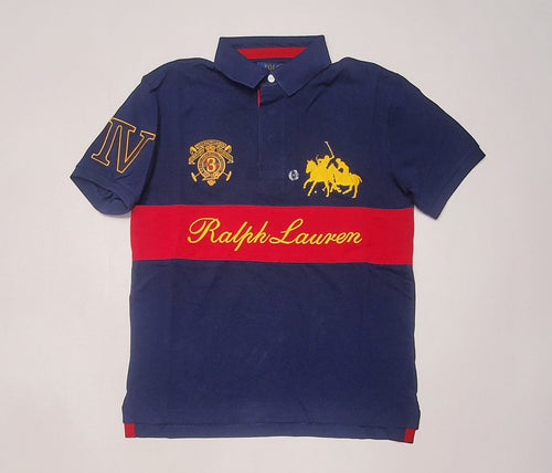 Nwt Polo Ralph Lauren Navy Crest Classic Fit Polo - Unique Style