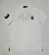 Nwt Polo Ralph Lauren White Crest with Triple Pony Custom Fit Polo - Unique Style