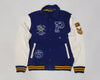 Nwt Polo Ralph Lauren Navy/Cream Tennis 'P'  RL Athl Div Baseball Jacket