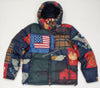 Polo Patchwork Down Jacket - Unique Style