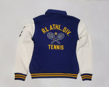 Nwt Polo Ralph Lauren Navy/Cream Tennis 'P'  RL Athl Div Baseball Jacket