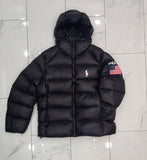 Nwt Polo Ralph Lauren Black USA Big Pony Down Jacket