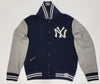 Nwt Polo Ralph Lauren Navy/Grey Yankees Baseball Jacket