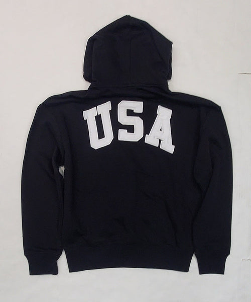 Nwt Polo Ralph Lauren Black USA Hoodie - Unique Style