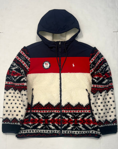 Nwt Polo Ralph Lauren  Olympics 2026 Team USA Hybrid Full-Zip Hoodie - Unique Style
