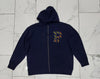 Nwt Polo Big & Tall Navy 'P' Zip Up Hoodie