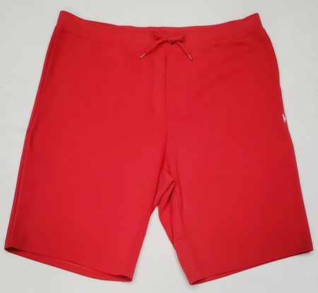 Nwt Polo Big & Tall Red Logo Spellout Small Pony Double Knit Shorts u