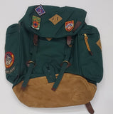 Nwt Polo Ralph Lauren  Forest Green Suede Trail Backpack