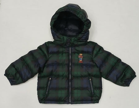 Nwt Polo Ralph Lauren Blue/Navy Small Pony Removeable Hooded Down Jacket