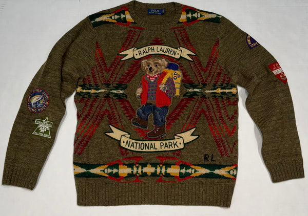 Nwt Polo Ralph Lauren Hiking Bear Sweater - Unique Style