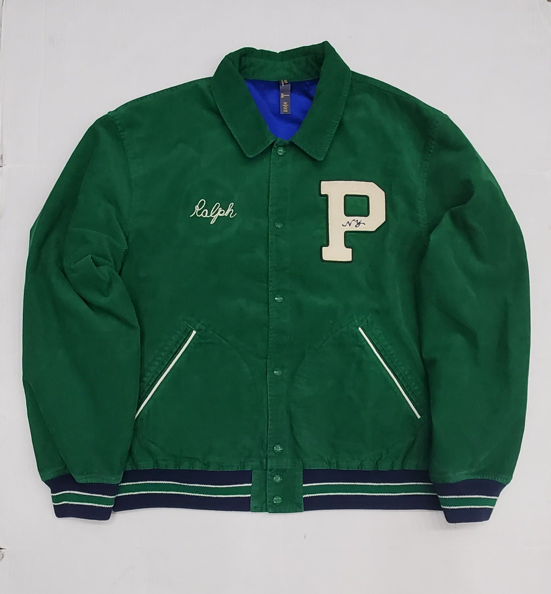 Nwt Polo Ralph Lauren Reversible Green Bronx Lions /Royal Blue 