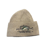 Polo Ralph Lauren khaki skully hat with outdoor sportsman style, shown upright on a white background.