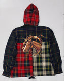 Nwt Polo Ralph Lauren Plaid Horsehead Button Up Hoodie Jacket - Unique Style