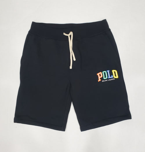 Nwt Polo Spellout Black Embroidered Shorts