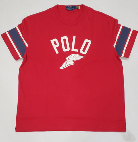Nwt Kids Polo Ralph Lauren Nantucket Red Tee with Navy Blue Horse (8-20)