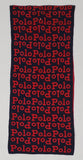 Nwt Polo Ralph Lauren Red/Navy Allover Spellout Scarf - Unique Style