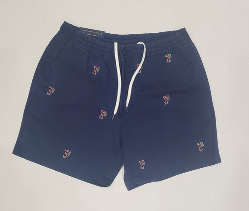 Nwt Polo Ralph Lauren Navy Allover Embroidered P-Wing 6 inch Shorts