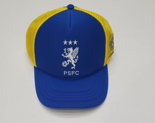 Nwt Polo Ralph Lauren Royal/Yellow  PSFC Trucker Hat - Unique Style