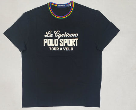 Nwt Polo Sport Yellow/Royal Spellout  With Big PONY Classic Fit Tee