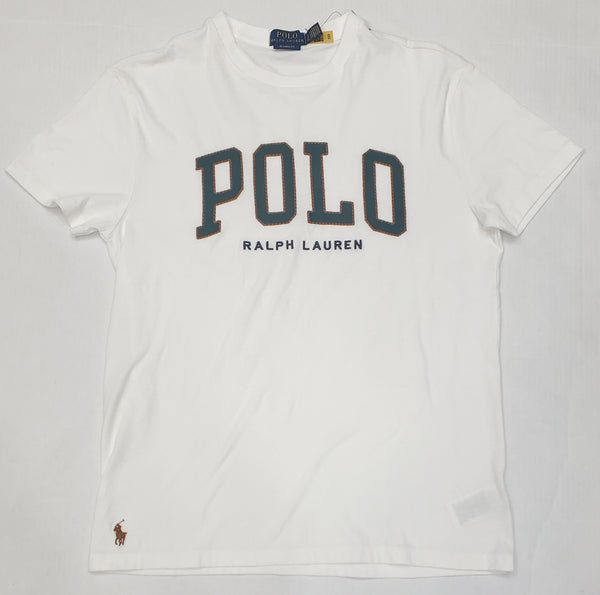 Nwt Polo Ralph Lauren Patch Spellout Classic Fit Tee - Unique Style