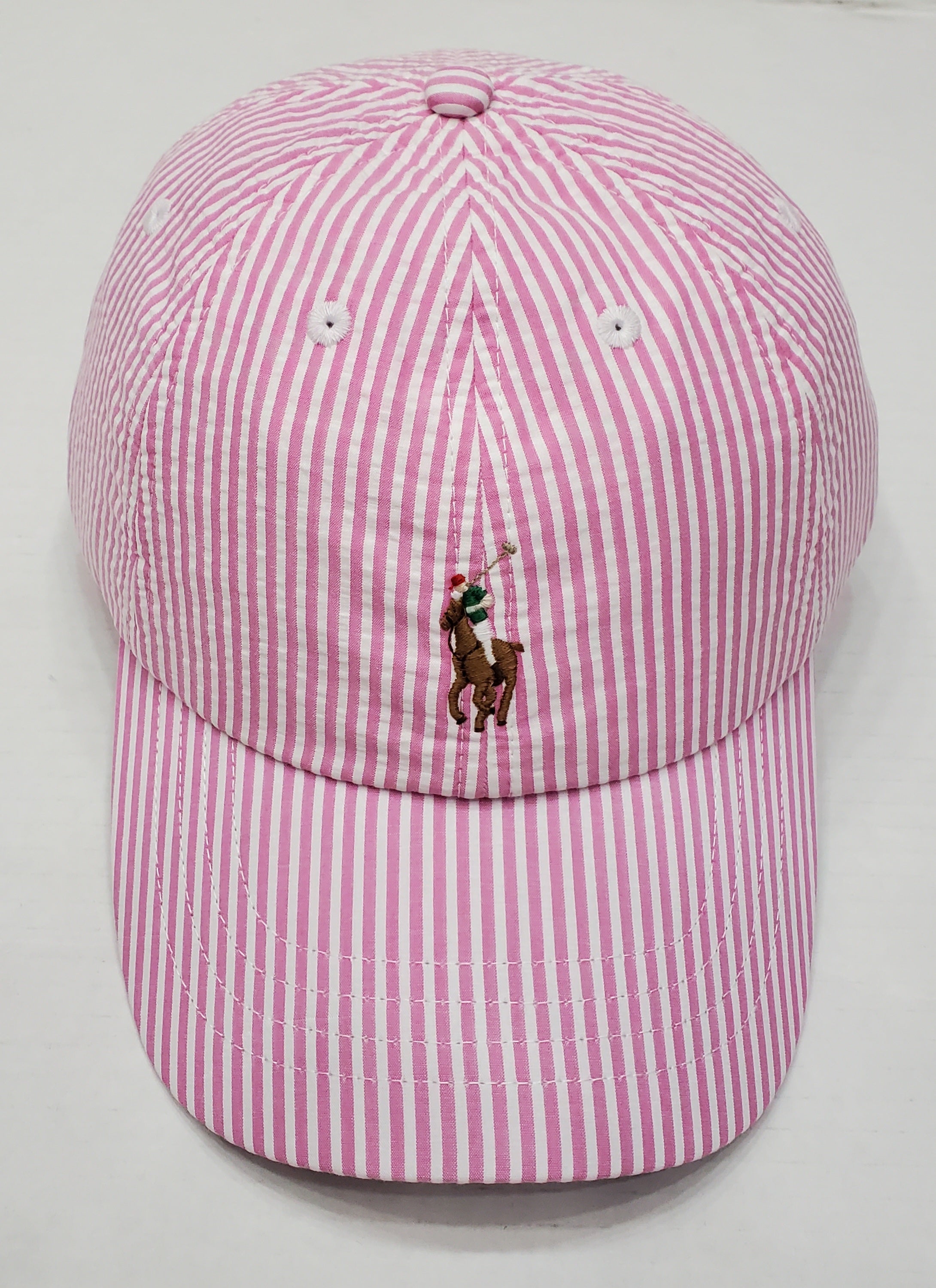 Pink polo shops hat