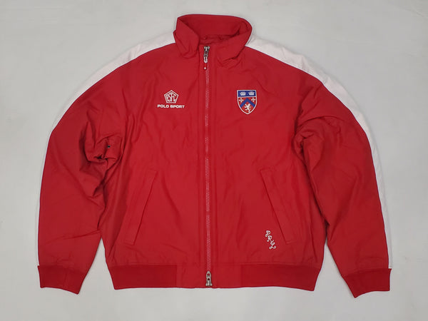 Nwt Polo Sport Red PSFC Patches Fleece Lining Water Resistant  Jacket - Unique Style