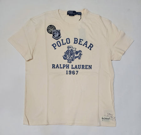 Nwt Polo Ralph Lauren White Beach Bear Bucket Tee