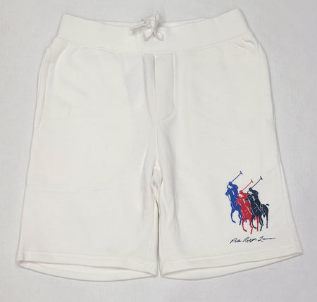 Nwt Polo Ralph Lauren Grey Double Knit Small Pony Shorts